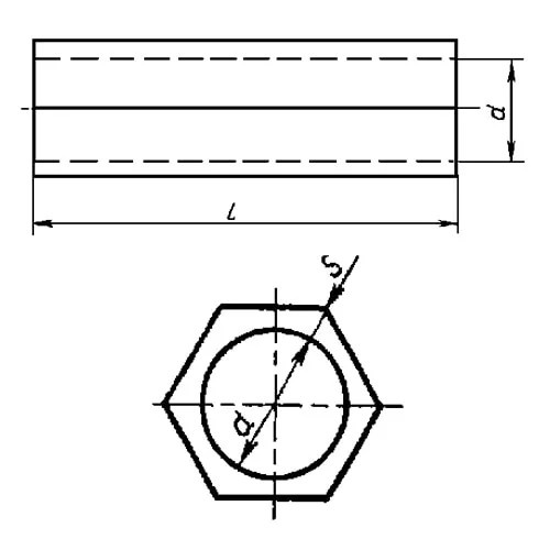 Дренажные керамические трубы с шестигранной наружной поверхностью 50x11 мм Керамика ГОСТ 8411-74