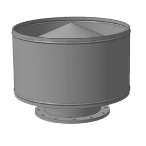 Дефлекторная вытяжная вентиляционная головка 100x170 мм ГОСТ 5.5367-78