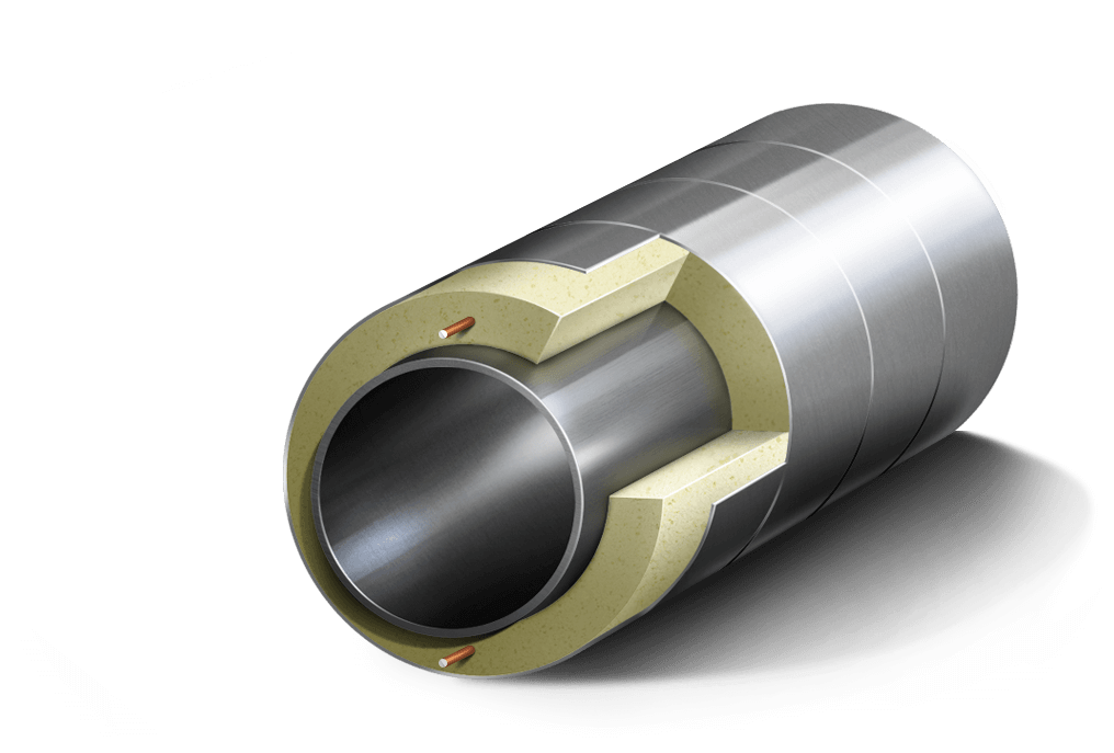 Труба стальная электросварная в ППУ-изоляции 32х3 мм Ст3сп ГОСТ 30732-2020