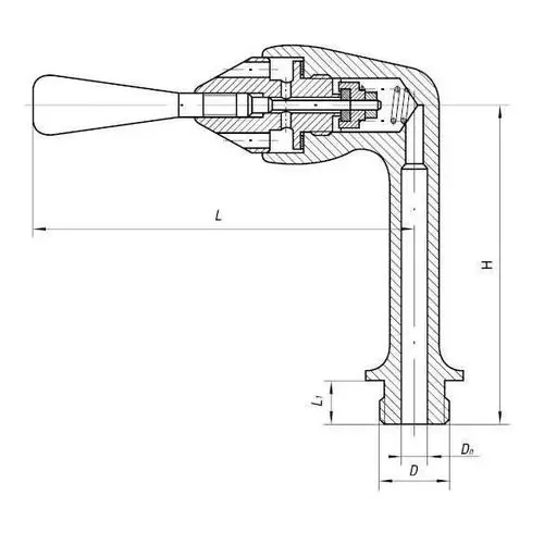 Кран для умывальников 20x5 мм 535-3М.40 (ИТШЛ.491711.002)